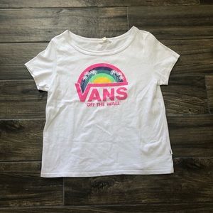 vans off the wall rainbow t shirt